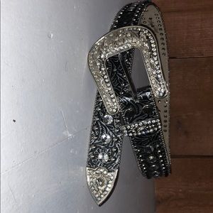 Rhinestone horse belt